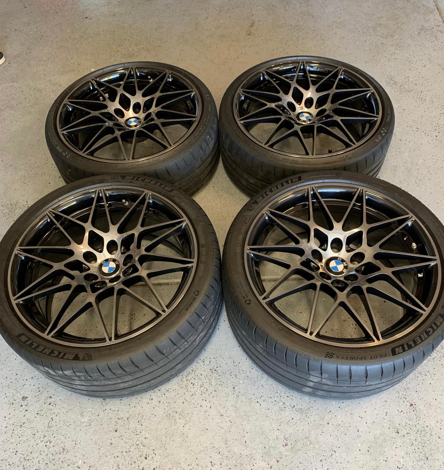 OEM BMW M3 Competition Package Style 666M Wheel Set – Shadowline Black