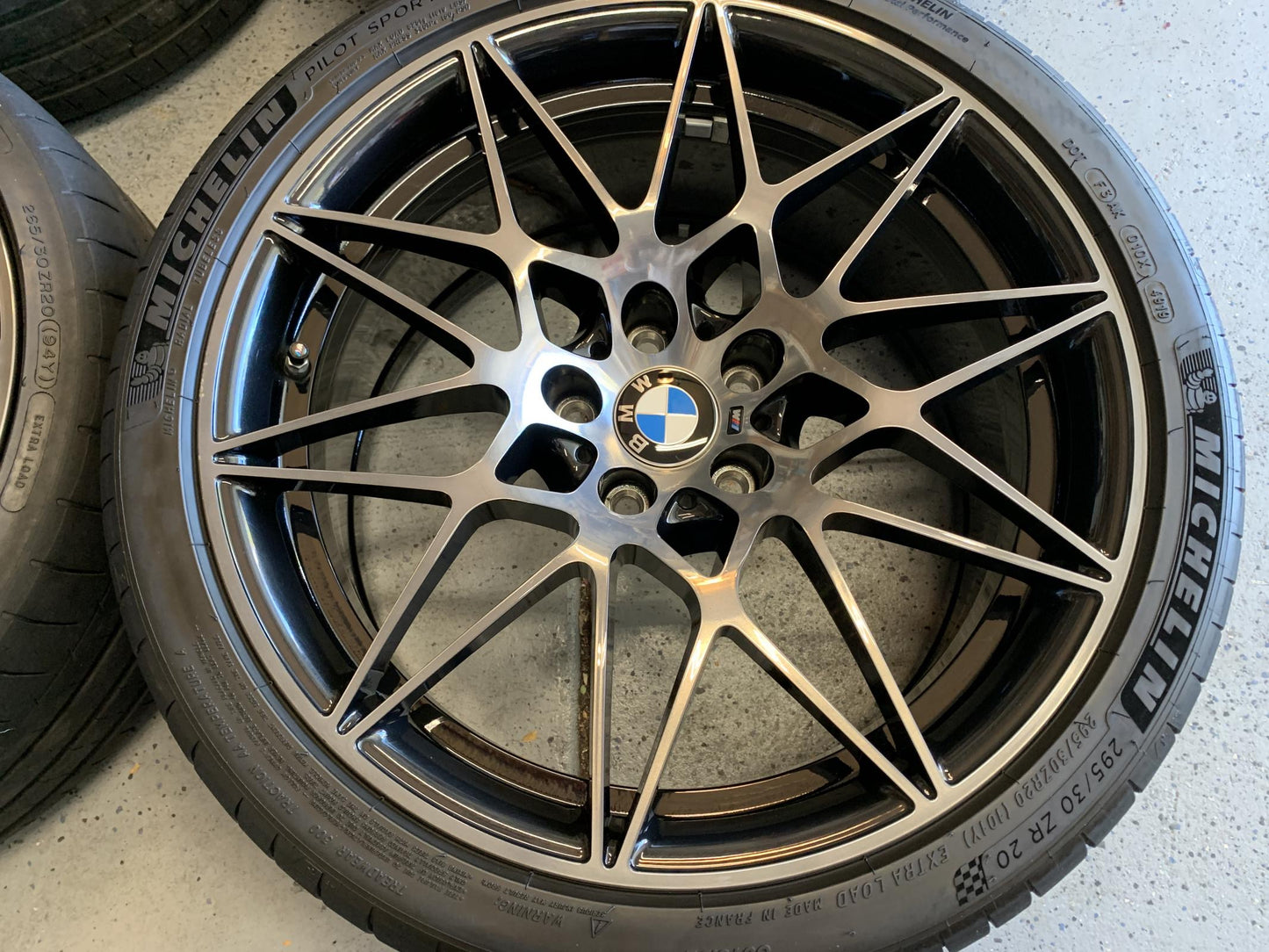 OEM BMW M3 Competition Package Style 666M Wheel Set – Shadowline Black