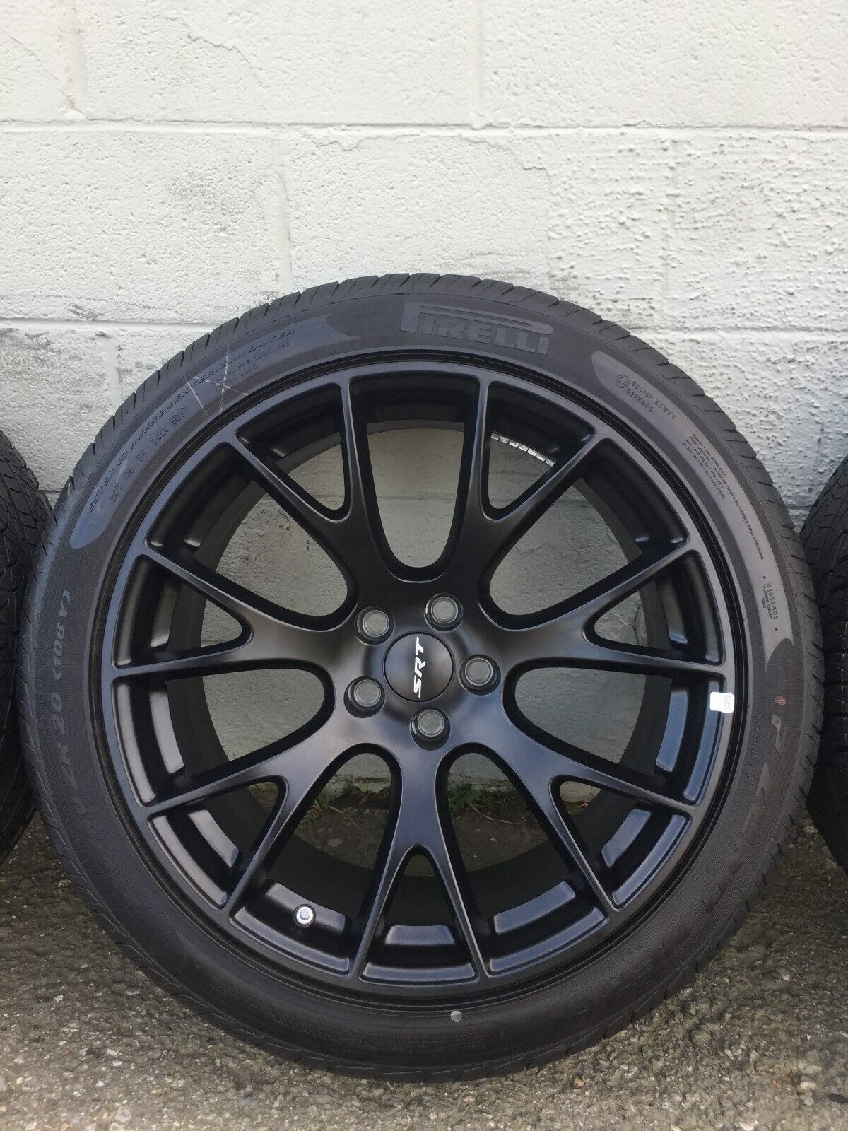 OEM Dodge Challenger SRT Hellcat 20” Wheel & Tire Set – Matte Black