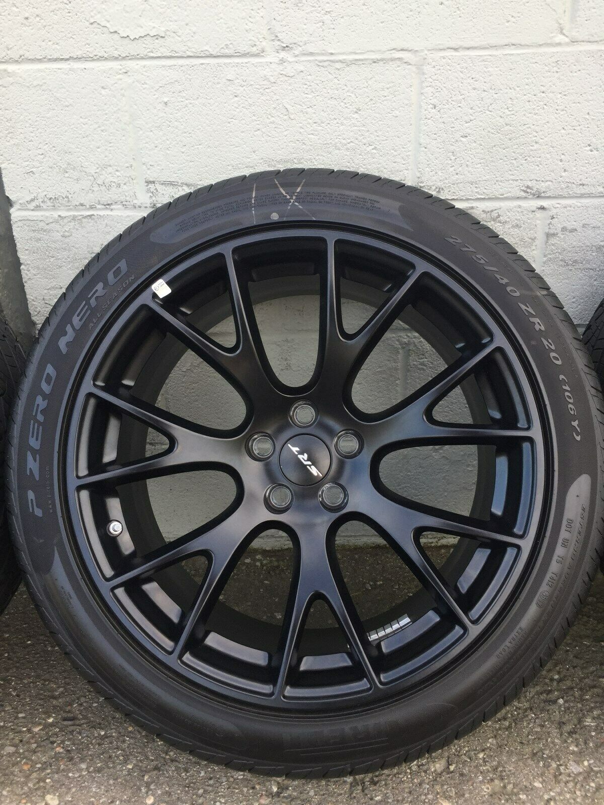 OEM Dodge Challenger SRT Hellcat 20” Wheel & Tire Set – Matte Black