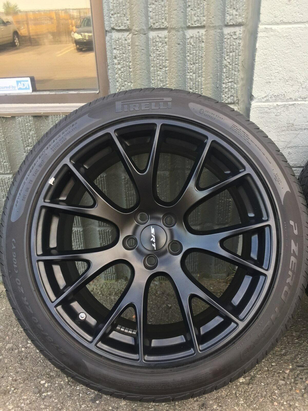 OEM Dodge Challenger SRT Hellcat 20” Wheel & Tire Set – Matte Black
