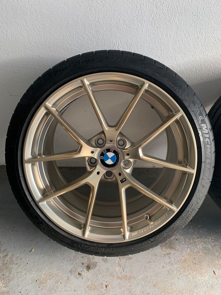 OEM BMW 763M Frozen Gold Wheel & Tire Set