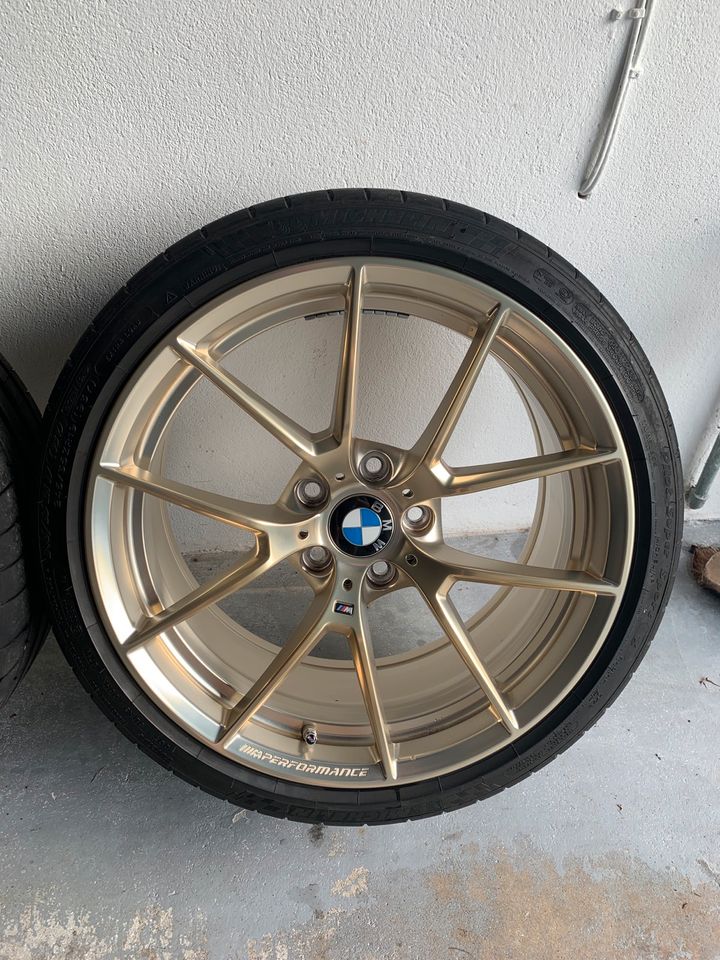 OEM BMW 763M Frozen Gold Wheel & Tire Set